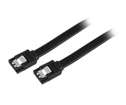 Kabel komputerowy SILVER MONKEY Kabel SATA III prosty 0,5m czarny SMA102